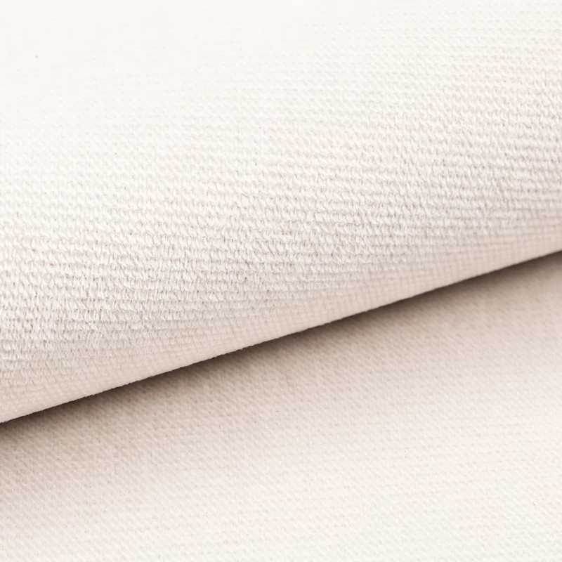 HOMCOM Slaapbank met omkeerbare chaise longue, L-vormige 3-zitsbank in velours, crème wit