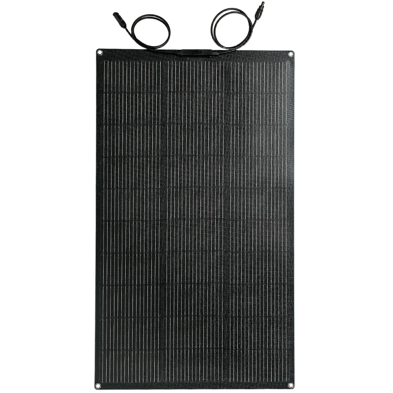 HOMCOM Zonnepaneel 100W 18V draagbaar outdoor zonnelader met 2 USB, LCD-display IP67 waterdicht