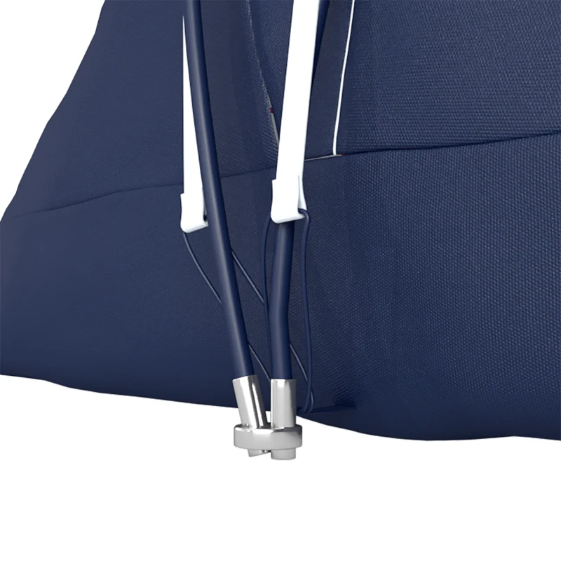 Outsunny 5-6 Man Camping Tent, Tunnel Tent, Water Resistant Hiking Shelter with Groundsheet and Carry Bag, Navy Blue