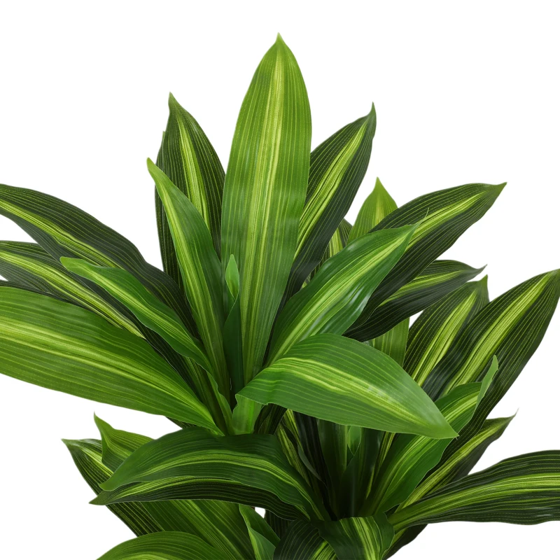 HOMCOM 90cm Lifelike Fake Tree, Artificial Dracaena Tree with Bendable Trunks, Green