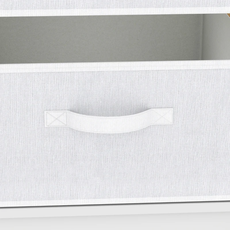 AIYAPLAY Baby Changing Table, Baby Changing Unit with 3 Drawers, Large Basket and Waterproof Pad for Bedroom Nursery, White