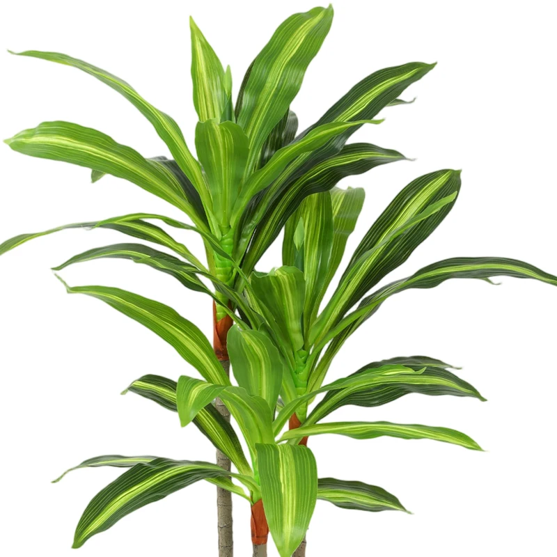 HOMCOM 90cm Lifelike Fake Tree, Artificial Dracaena Tree with Bendable Trunks, Green
