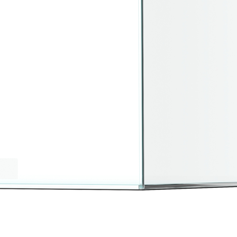 PawHut Fish Tank Bare Glass for DIY Glass Aquarium with Protective Base Mat 43L Transparent for Fish Shrimps