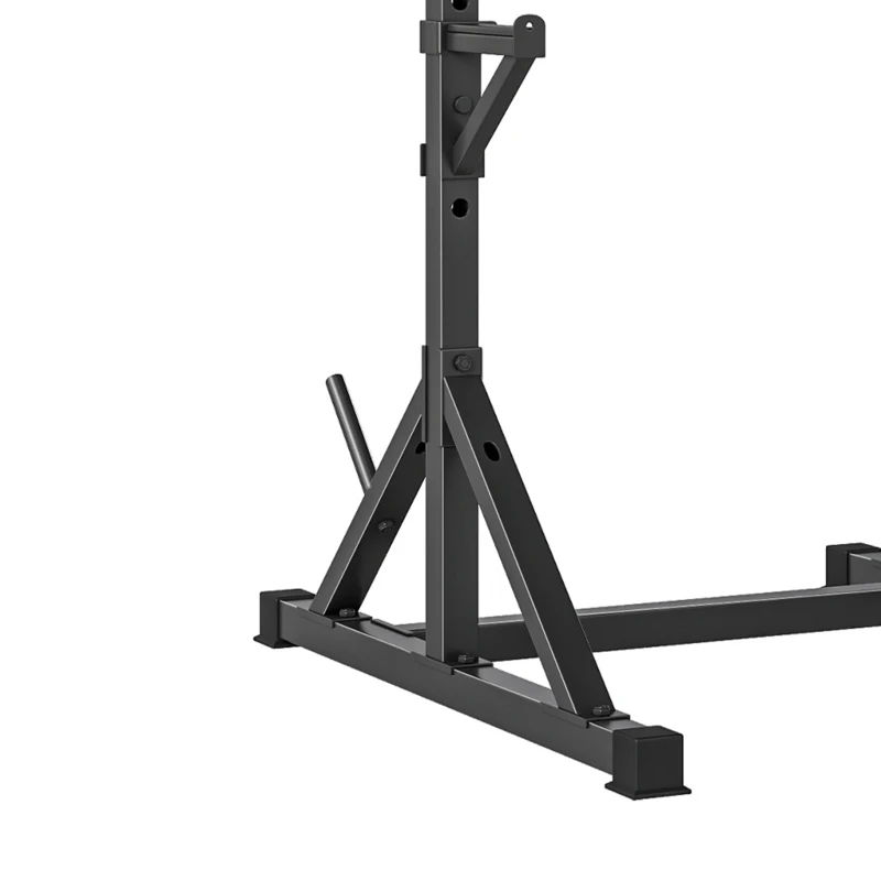 SPORTNOW Halterstandaard 2 niveaus schijfopslag van staal halterhouder tot 200 kg belastbaar Squat Rack