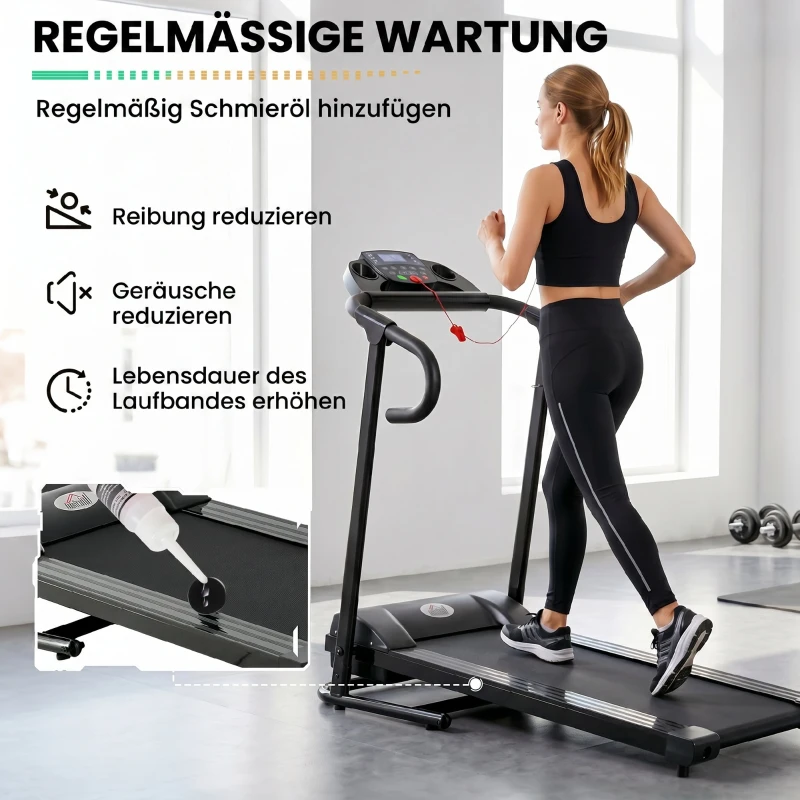HOMCOM loopband opklapbaar elektrisch 500 W 1-12 km
