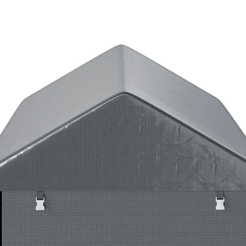 Outsunny Opslagtent met Staalframe robuust weerbestendig, Donkergrijs(m-13)