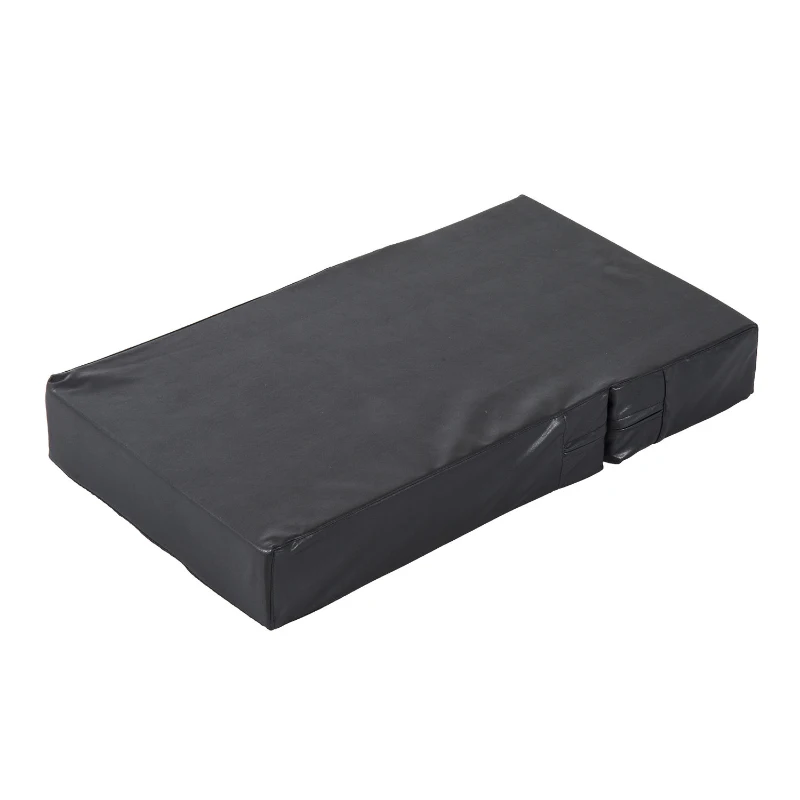 PawHut Escada para Cães dobrável Escada para Gatos Auxílio de Acesso 2 Degraus 20 cm Preto para Cama Sofá Carro Cães Pequenos