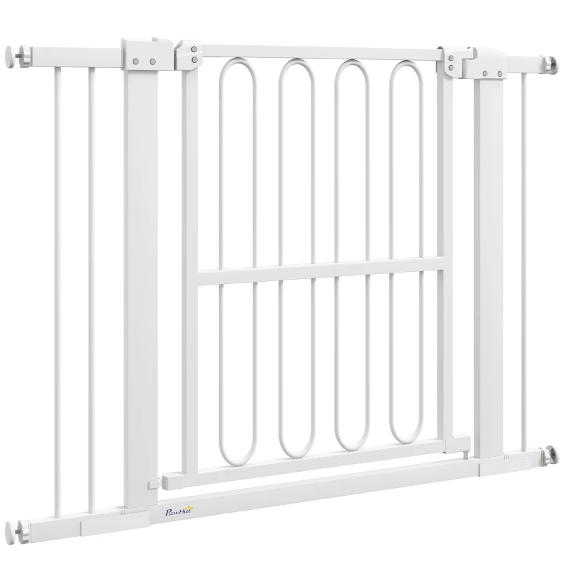 PawHut Portão de proteção para cães, 76-104 cm portão sem perfuração, grade para escadas