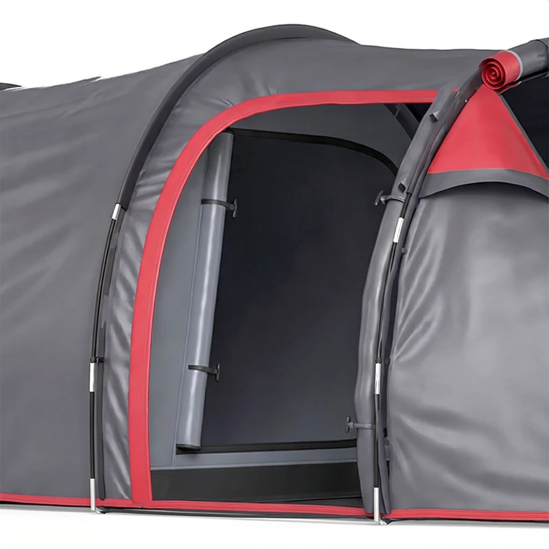 Outsunny Campingtent, Pop-up tent voor 2-3 personen, Voortent & Slaapgedeelte, Waterdicht, 426 x 206 x 154 cm, Grijs