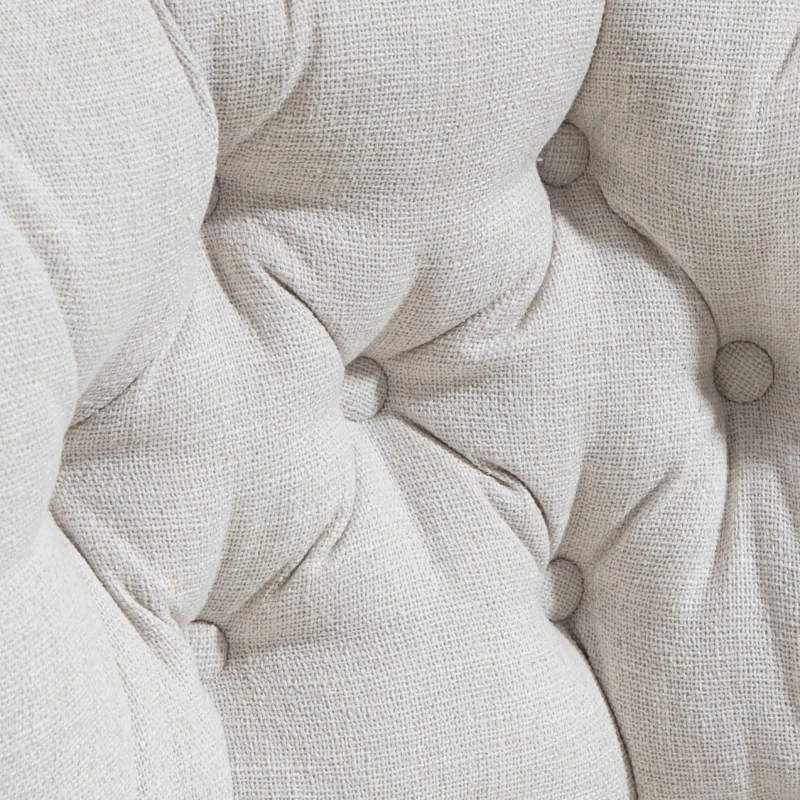 HOMCOM Cadeira de escritório sem apoios de braço, cadeira de secretária confortável com assento estofado e altura ajustável, creme branco