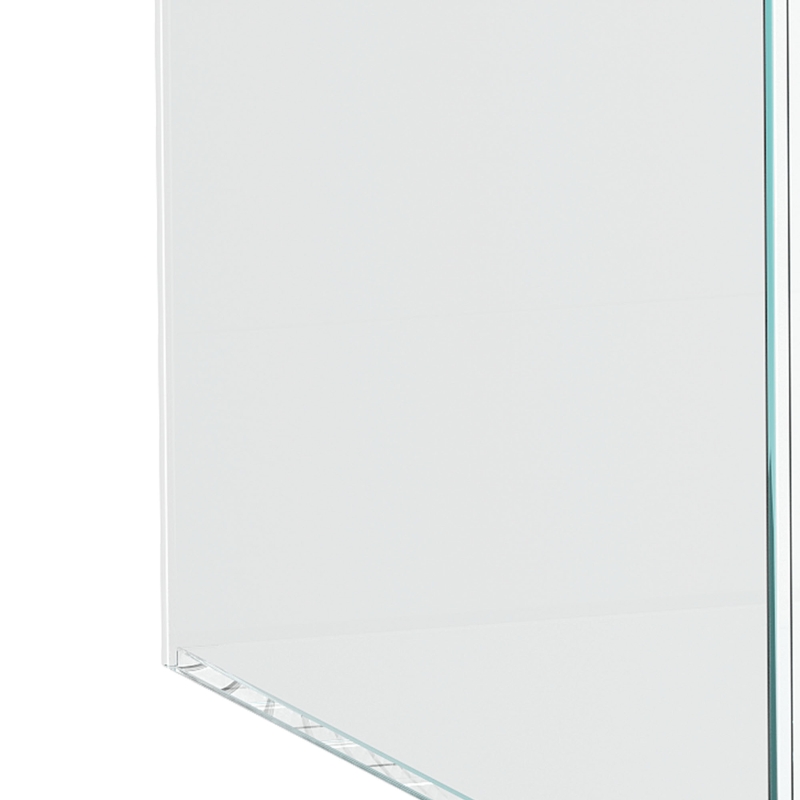 PawHut Fish Tank Bare Glass for DIY Glass Aquarium with Protective Base Mat 24L Transparent for Fish Shrimps