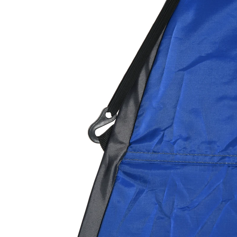 Outsunny Tenda de duche pop-up Tenda sanitária Tenda de vestir para camping com bolsa de transporte Casa de banho móvel exterior Azul escuro 126 x 124 x 189 cm
