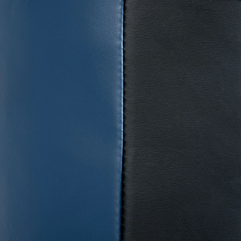 SPORTNOW Boneco de Boxe, autoportante, altura ajustável, base pesada, couro sintético, preto+cinza+azul, 55 x 55 x 178-207 cm