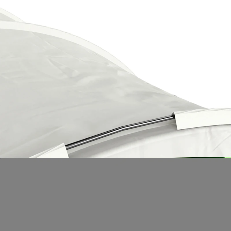 Outsunny Three Man Duo Room Tunnel Tent, with Accessories - Cream/Green