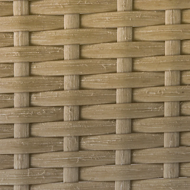 Outsunny Conjunto de 3 peças em rattan para jardim, PE-Rattan, 1 sofá de canto, 1 espreguiçadeira, inclui almofadas, resistente às intempéries, Café+Creme