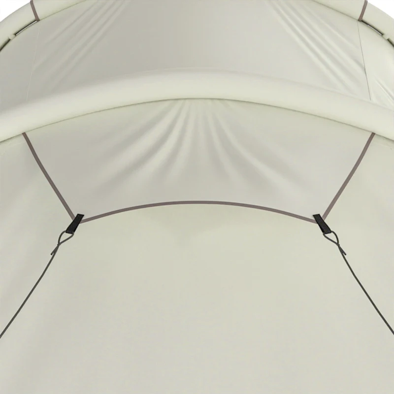 Outsunny Tente Gonflable Camping 2-4 Personnes avec Pompe 2 Chambres et Séjour Imperméable 3000mm 485x245x188cm Gris