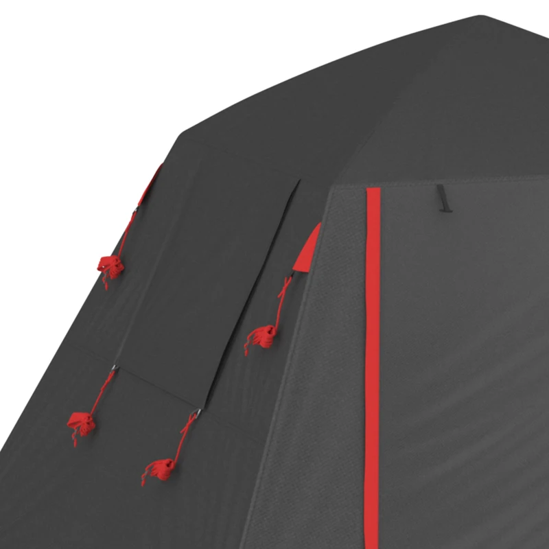 Outsunny Cort camping 2 persoane 3000 mm impermeabil & rezistent la vânt, cort cupolă cu 2 uși, 2 ferestre cu plasă, 2 ferestre laterale, husă de transport