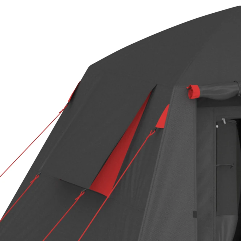 Outsunny Cort camping 2 persoane 3000 mm impermeabil & rezistent la vânt, cort cupolă cu 2 uși, 2 ferestre cu plasă, 2 ferestre laterale, husă de transport