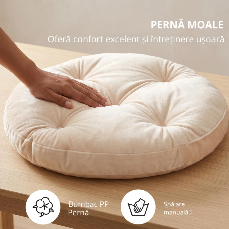 PawHut Pat împletit pentru pisici, Casă înaltă din rattan pentru pisici cu pernă lavabilă și bilă de joacă, Ascunzătoare pentru interior pentru pisici