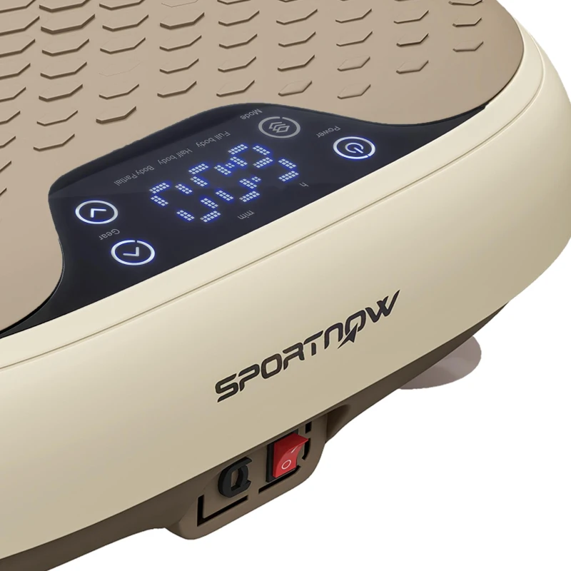 SPORTNOW Platformă vibratorie cu 20 de niveluri de viteză 3 programe ecran LED telecomandă pentru exerciții acasă