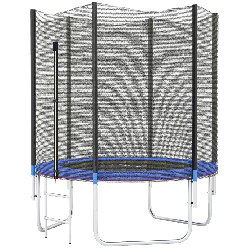 SPORTNOW Trampoline d'extérieur avec filet de sécurité Ø180 cm pour enfants et adultes