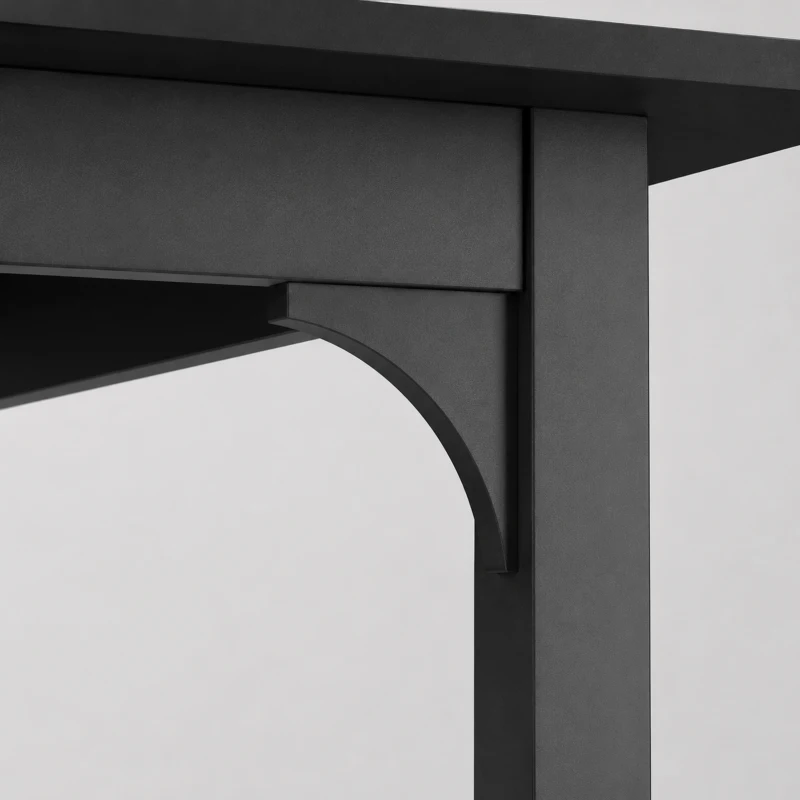 HOMCOM Table à manger extensible de 4 à 6 personnes, pieds en acier, pour petits espaces, salle à manger, noir