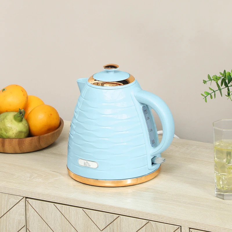 HOMCOM 3kW Rapid Boil Honeycomb Kettle - Light Blue