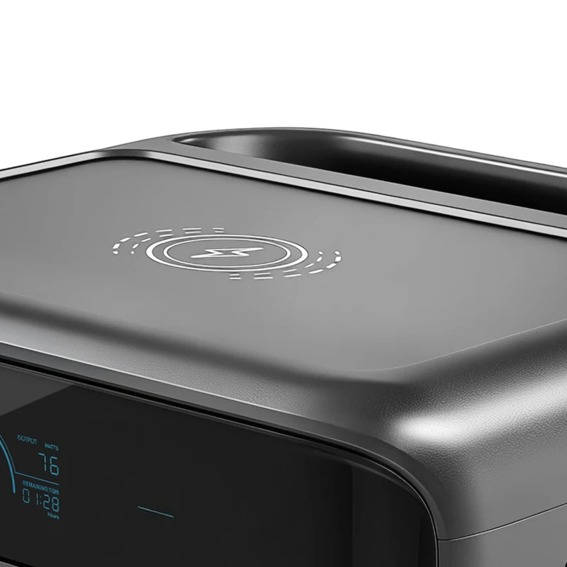 HOMCOM Portable Power Station with LiFePO4 Battery, 1.5H Fast Charge, Camping Power Pack with 600W AC/USB-A & USB-C Output