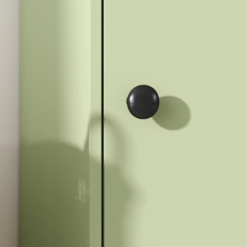kleankin Armario Estrecho para Baño con Cajón y 4 Compartimentos Abiertos para Espacios Pequeños 20 x 20 x 180 cm Verde