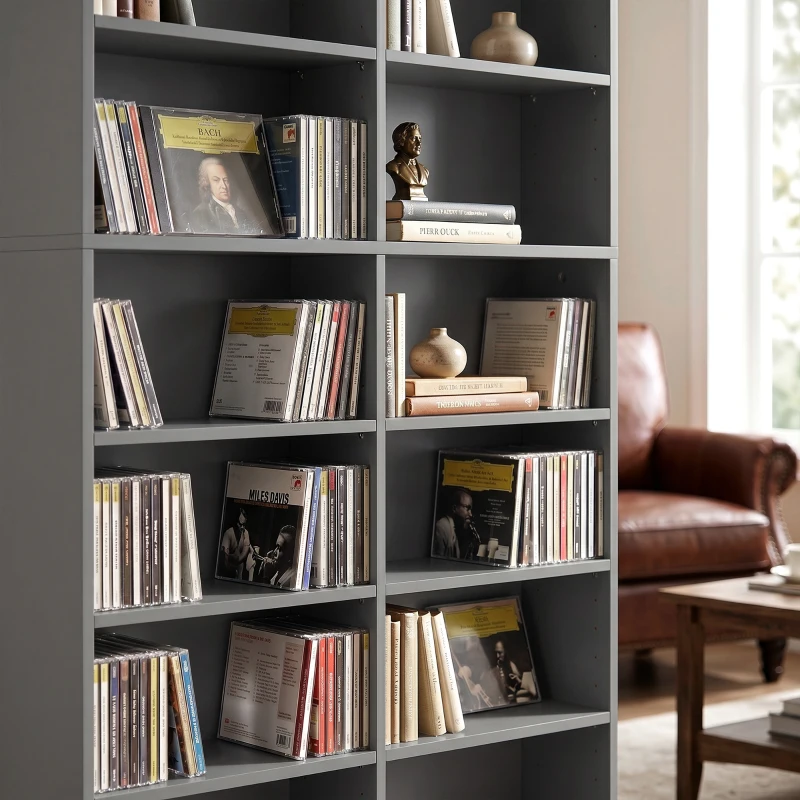 HOMCOM 640 CD Storage Tower - Grey