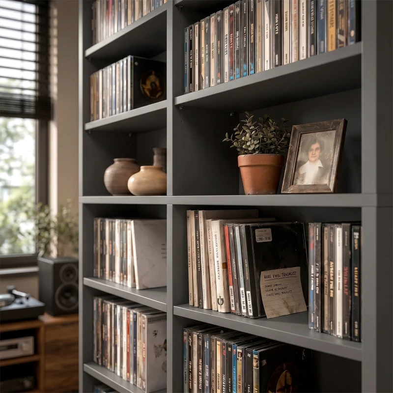 HOMCOM 640 CD Storage Tower - Grey