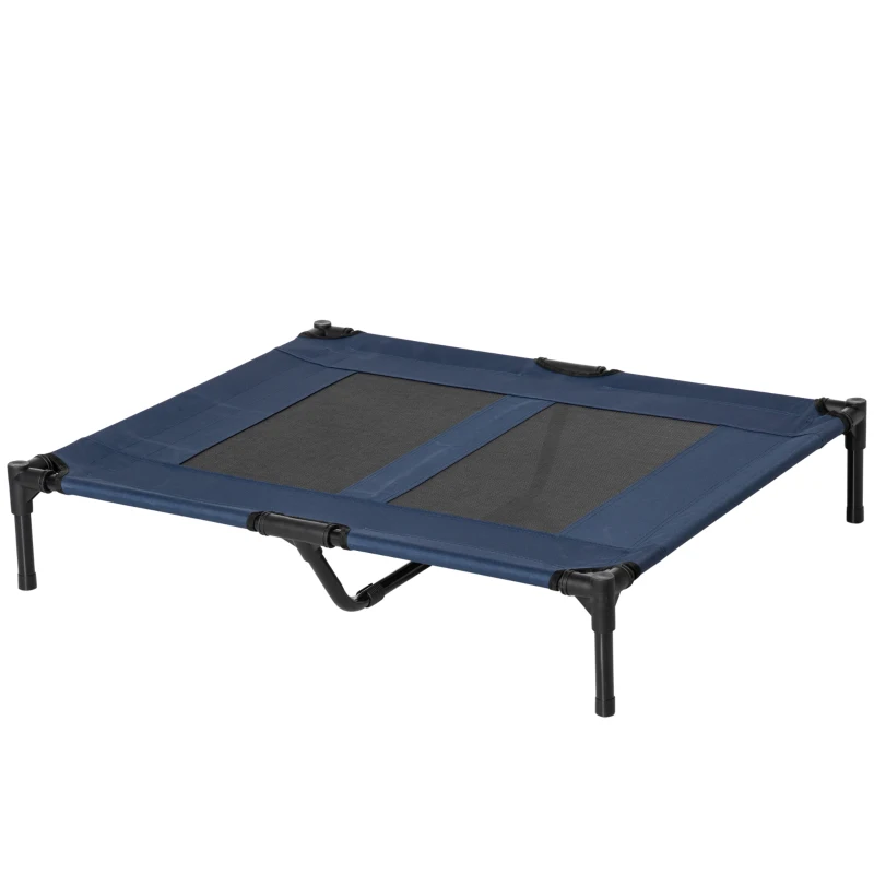 PawHut Cama elevada cama para cão gato cama de campanha cama elevada animais tecido Oxford textilene microperfurado aço