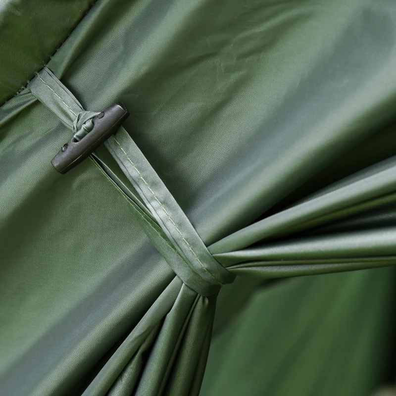 Outsunny Campingbed voor volwassenen - 4-in-1 set met tent, slaapzak, matras en waterdichte comfortabel opvouwbare, donkergroen