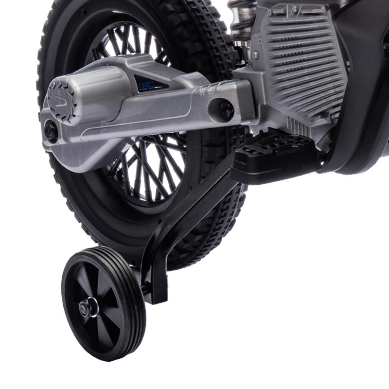 AIYAPLAY Moto électrique pour enfant moto cross pour enfants de 3 à 6 ans 2 moteurs 12V vitesse 5 km/h 109,5x60x72,5cm bleu(m-11)