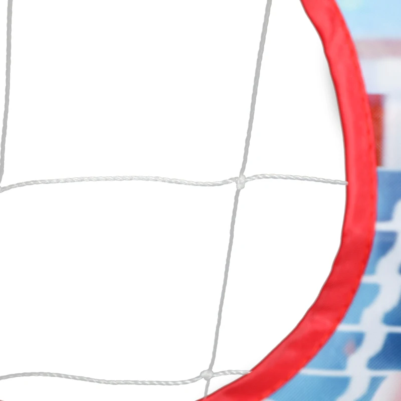 HOMCOM Baliza de Andebol Infantil Exterior 5 Zonas-alvo Bola de Andebol Insuflável Bomba 116x48x76 cm Branco
