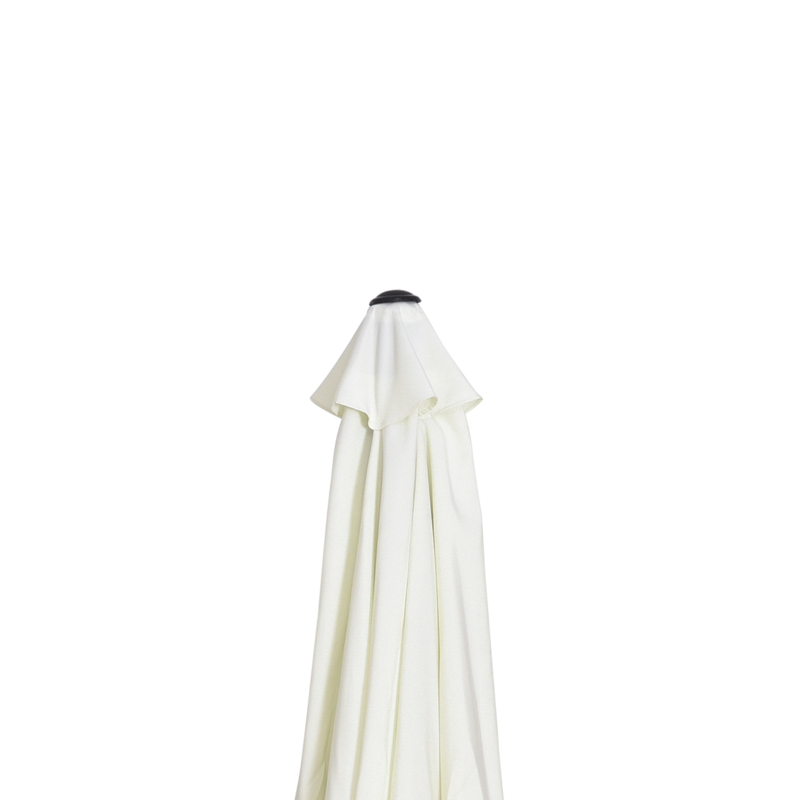 Outsunny Parasol de jardin parasol droit parasol hexagonal inclinable Ø 2,3 x 2,16 m métal polyester haute densité 180 g/m² crème