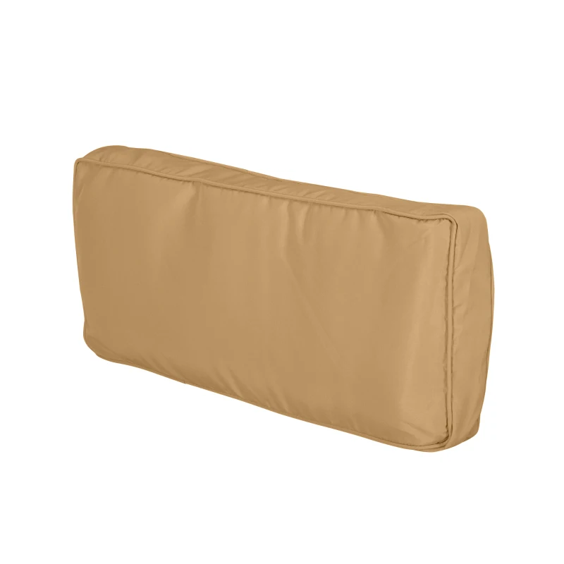 Outsunny Conjunto de 14 Capas de Reposição para Almofadas de Jardim - 6 Capas para Assento, 8 Capas para Encosto Castanho