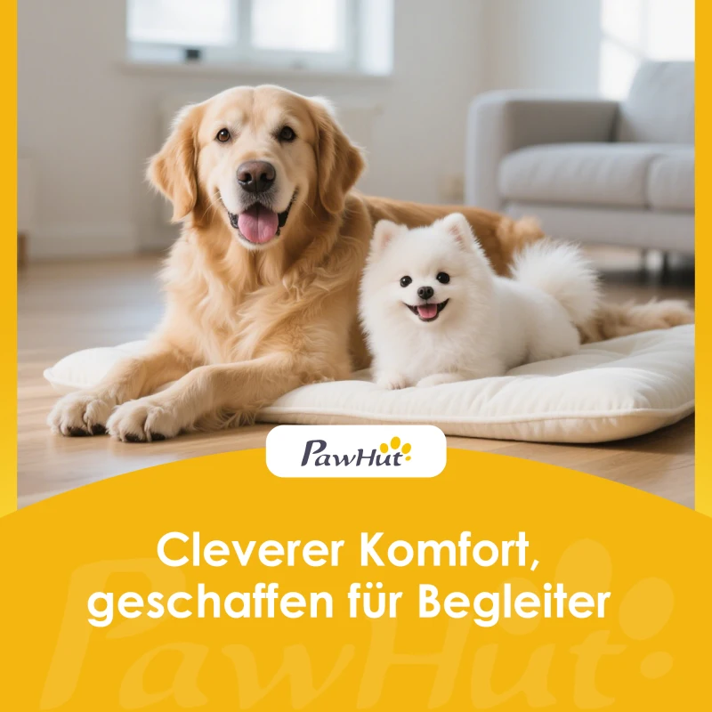PawHut Hundetreppe 3 Stufen 36,5 cm Hoch Haustiertreppe für Kleine Hunde klappbar für Bett, Sofa, Couch Auto Braun