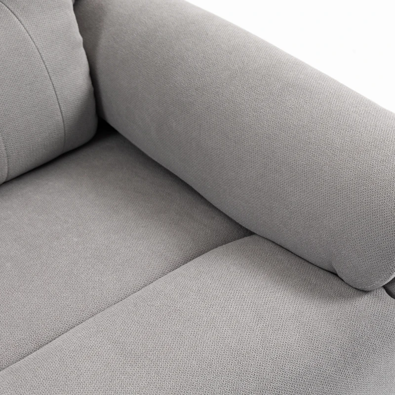 HOMCOM Power lift recliner chair with Massage and Heat, Terry Cloth Electric Lift Chair with Spring Cushion, Light Grey