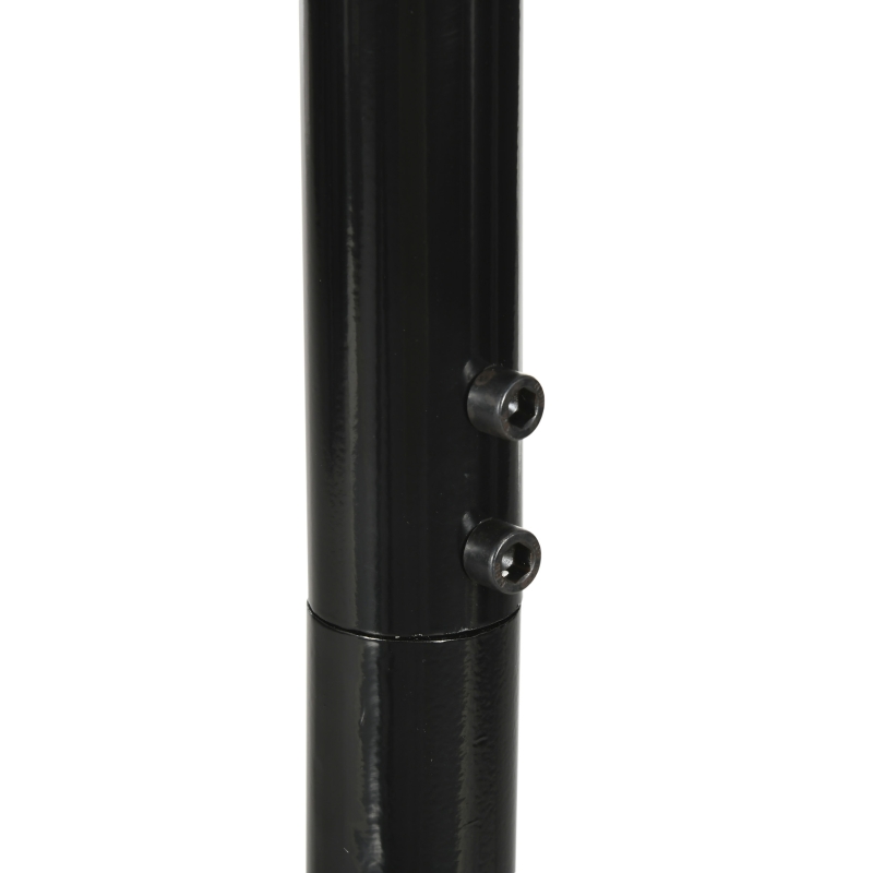 Outsunny Suporte para poltrona suspensa, suporte para cadeira suspensa base em X mosquetão com mola carga 120 kg 114 x 80 x 208 cm preto