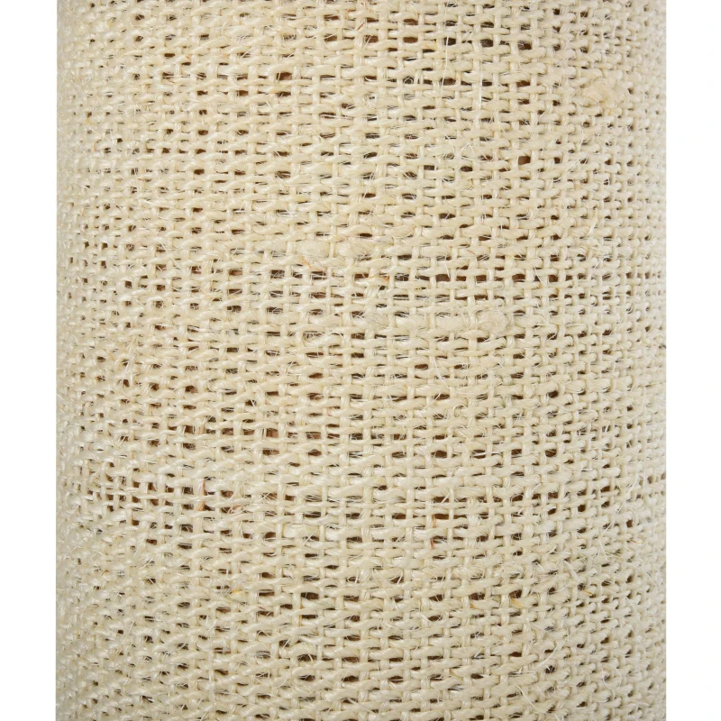 PawHut Arbre à chat avec griffoir centre d'activités 2 plateformes coussin marron clair