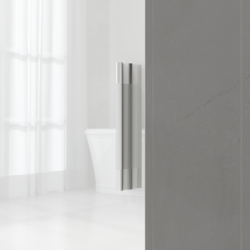 HOMCOM Columna de Baño de Pared con Estantes Ajustables y 2 Puertas Mueble de Baño Moderno 40x30x160 cm Blanco