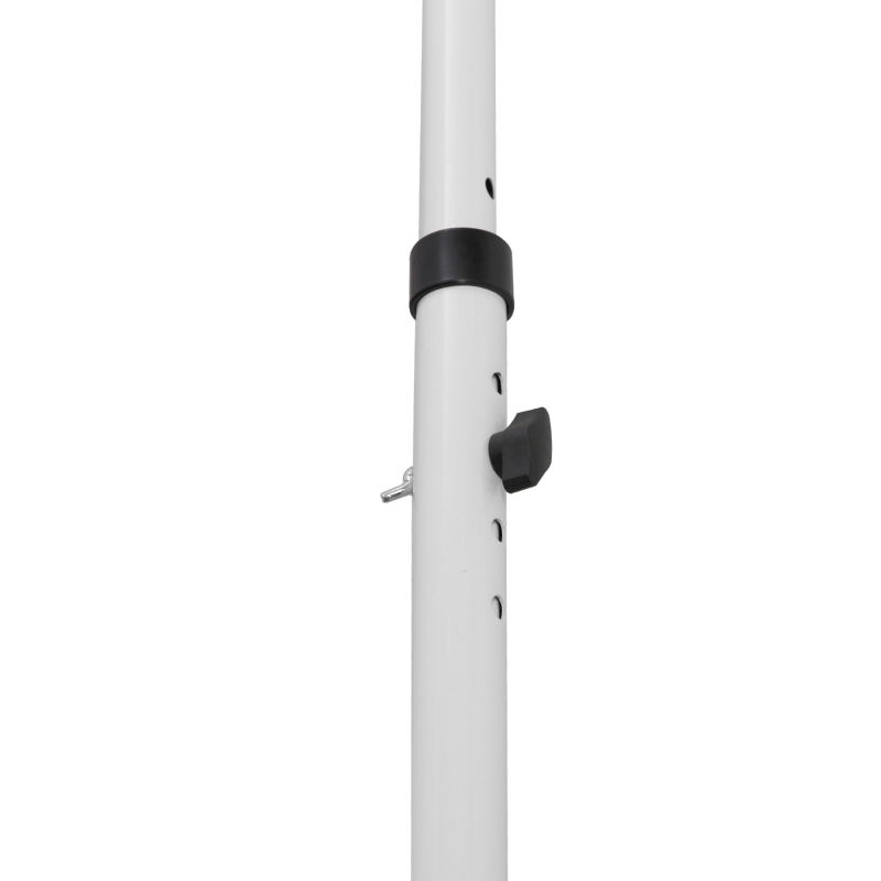Outsunny Toldo retrátil manual 3L x 1,5l m Toldo telescópico sem perfuração Inclinação e altura ajustáveis Instalação rápida metal alumínio poliéster anti-UV bordô
