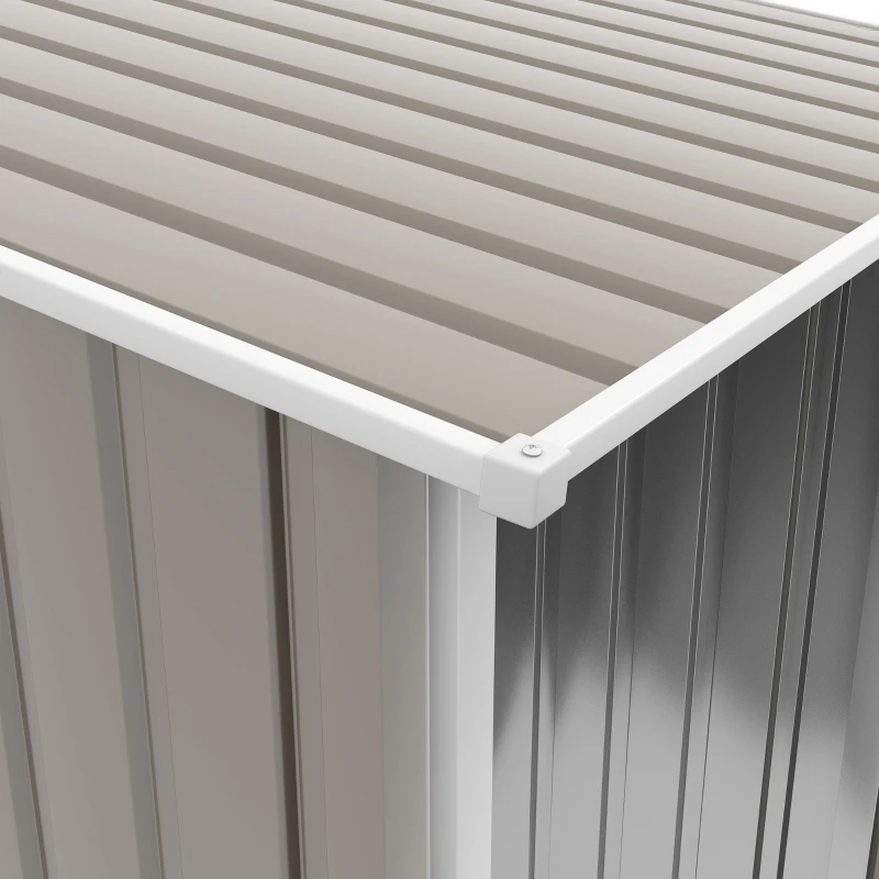 Outsunny Abri de Jardin 1m² - Remise pour Outils - cabanon Porte verrouillable - dim. 1L x 1,03l x 1,6H m - tôle d'acier ondulée