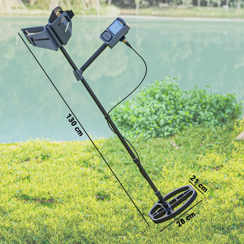 Outsunny Metal Detector Professionale con 5 Modalità, Impermeabile IP68 e Display LCD Retroilluminato
