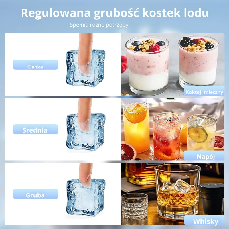 HOMCOM Komercyjna kostkarka do lodu, 36 kg/24h, stal nierdzewna, podblatowa lub wolnostojąca, srebrna