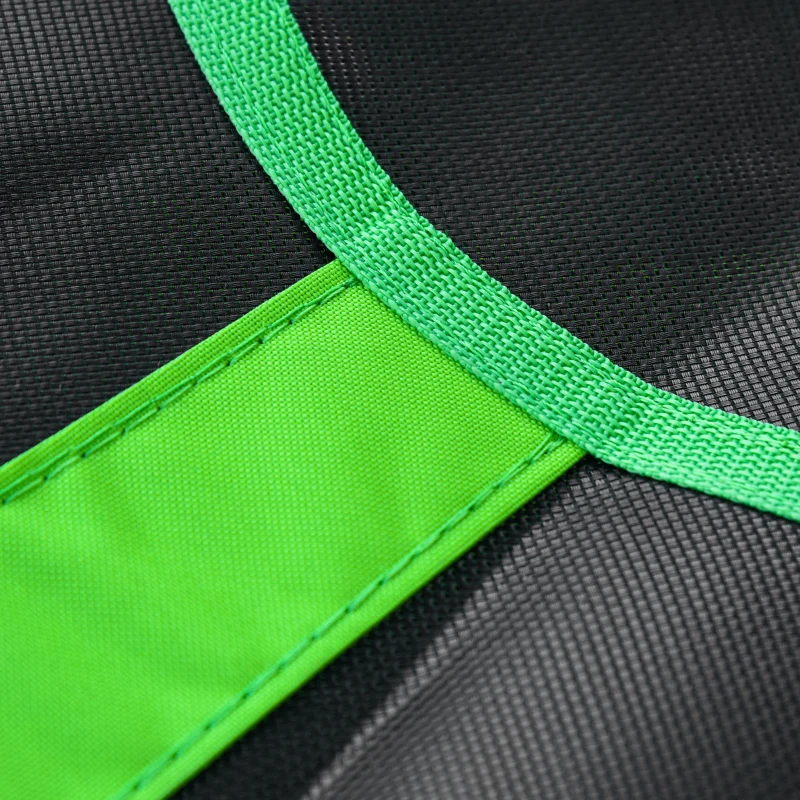 Outsunny Balanço ninho de pássaro Balanço Redondo Cesto Ø 110 cm 4 Argolas Incluídas metal epóxi Oxford Alta densidade Verde