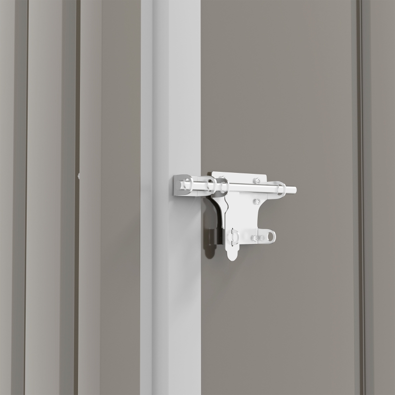 Outsunny Abri de Jardin 1m² - Remise pour Outils - cabanon Porte verrouillable - dim. 1L x 1,03l x 1,6H m - tôle d'acier ondulée