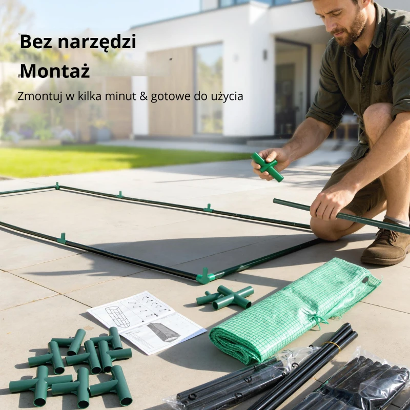 Tunel ogrodniczy szklarnia ogrodowa Outsunny