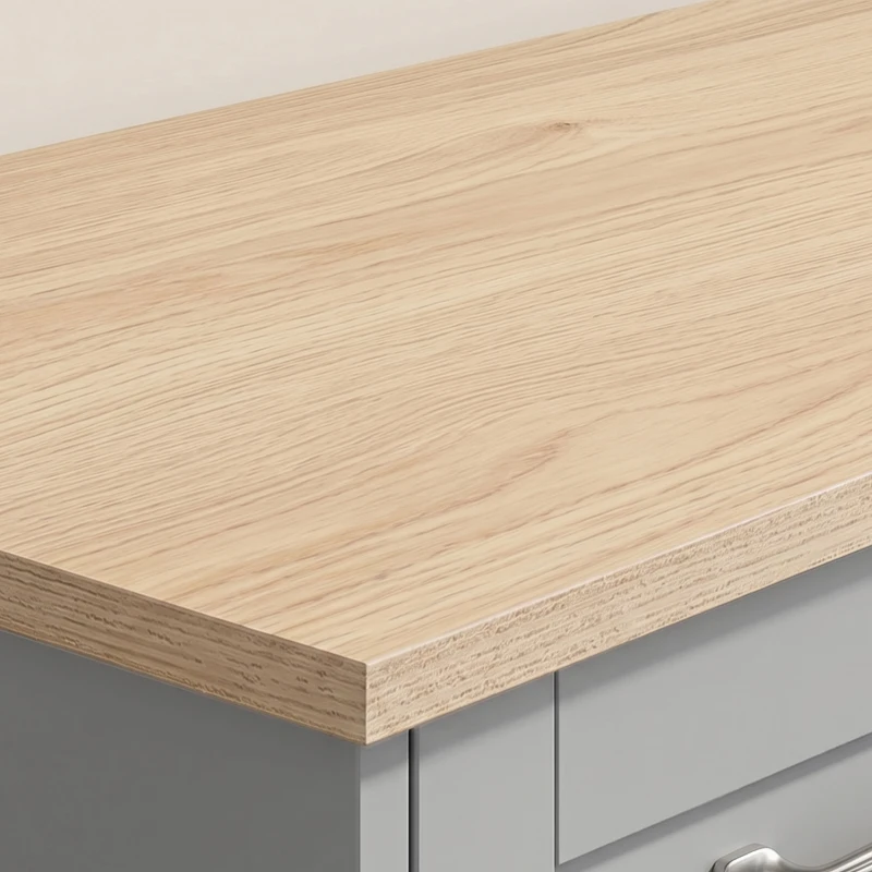 HOMCOM Sideboard Buffet Cabinet, 140 cm Kitchen Storage Cabinet with 4 Drawers, 4 Doors and 2 Adjustable Shelves, Grey